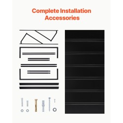 Teräsovikatos 2032×910 mm musta kolmiorunkoinen ovelle ja ikkunalle