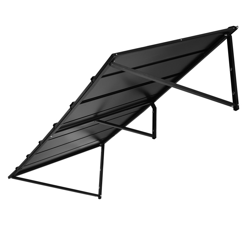 Teräsovikatos 2032×910 mm musta kolmiorunkoinen ovelle ja ikkunalle