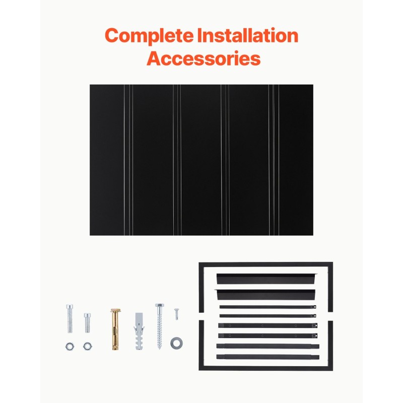 Teräs ovikatos 1430 millimetriä leveä 610 millimetriä syvä musta oville ja ikkunoille