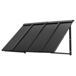 Teräksinen ovi ja ikkunakatos 1125 610 mm musta 0 8 mm