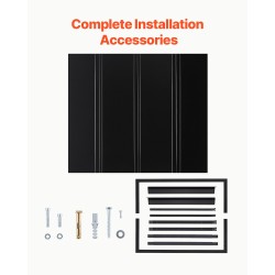 Teräksinen ovi- ja ikkunakatos 1125×610 mm musta 0,8 mm
