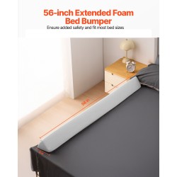 Sängyn reunatuki 56-tuumainen vaahtomuovinen lapsille liukumaton konepestävä päällinen