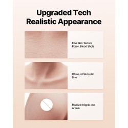 Silikonirintapanssari 100-prosenttinen silikoni C-kuppi vaalea ihonsävy esiintymisiin