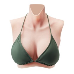 Silikonirintapanssari 100-prosenttinen silikoni C-kuppi vaalea ihonsävy esiintymisiin