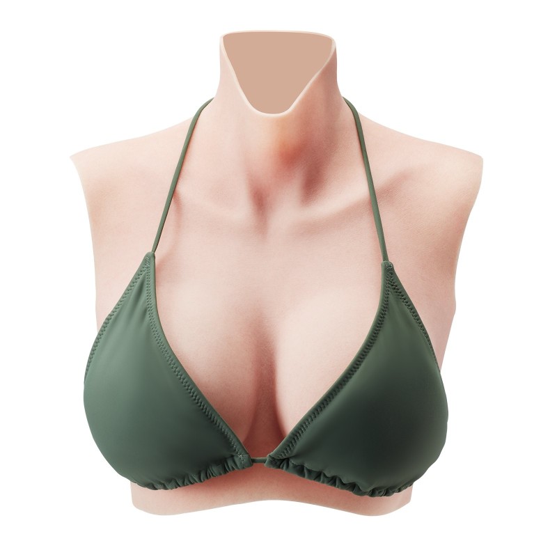 Silikonirintapanssari 100-prosenttinen silikoni C-kuppi vaalea ihonsävy esiintymisiin