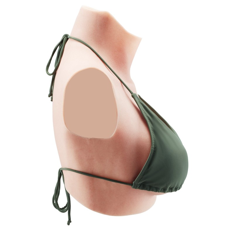 Silikonirintapanssari 100-prosenttinen silikoni C-kuppi vaalea ihonsävy esiintymisiin