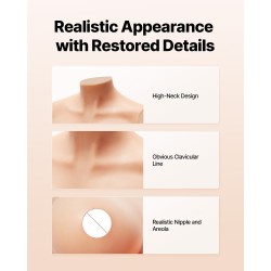 Silikonirintapanssari 100% silikoni E-koko norsunluun sävy esiintymisiin