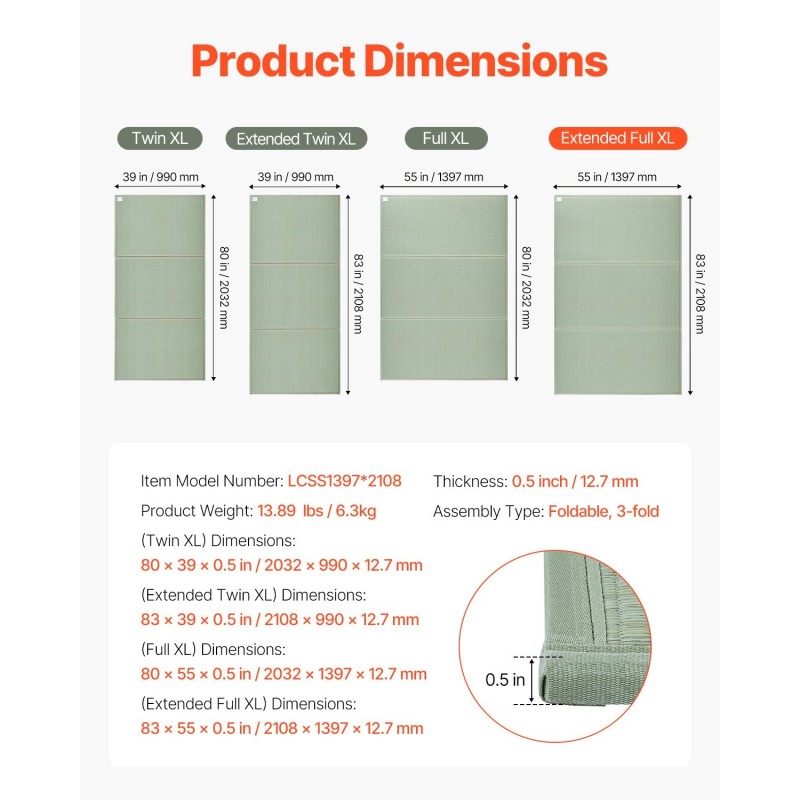 Tatamipatja luonnollisesta tatamiruohosta valmistettu japanilainen 2108x1397 mm 3-osainen
