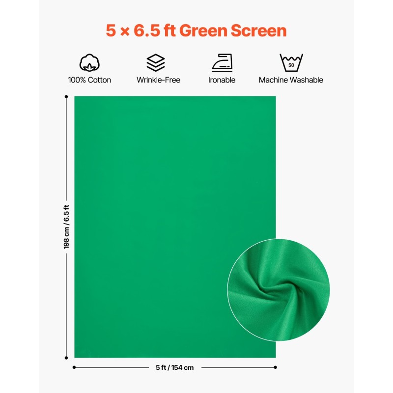 Säädettävä taustateline hiiliteräs korkeus 80–198 senttimetriä taustakankaalle 154×198 senttimetriä musta