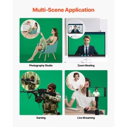 Säädettävä taustateline hiiliteräs korkeus 80–198 senttimetriä taustakankaalle 154×198 senttimetriä musta