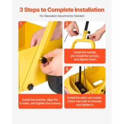 Rajaus- ja linjamaalauskone hiilirakenneteräsrunko säädettävä 56–102 mm viivanleveys taitettava nelipyöräinen säilytystilalla