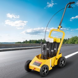 Rajaus- ja linjamaalauskone hiilirakenneteräsrunko säädettävä 56–102 mm viivanleveys taitettava nelipyöräinen säilytystilalla