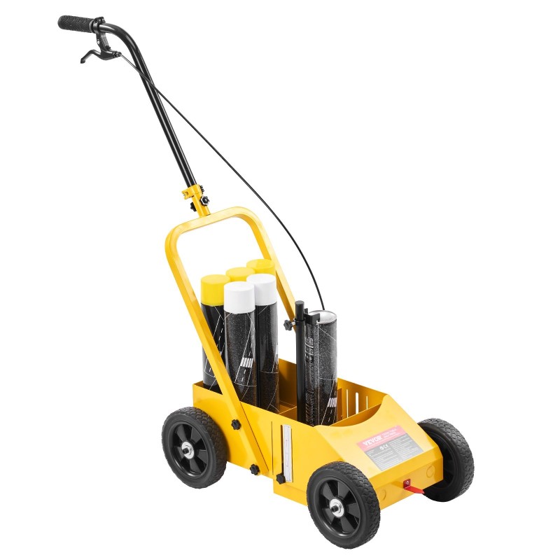 Rajaus- ja linjamaalauskone hiilirakenneteräsrunko säädettävä 56–102 mm viivanleveys taitettava nelipyöräinen säilytystilalla