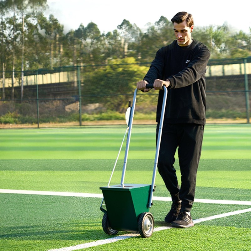 Kuivajauheviivamerkitsin hiilirakenneteräsrunkoinen urheilukentille 11,3 kg säiliöllä 50 ja 100 mm