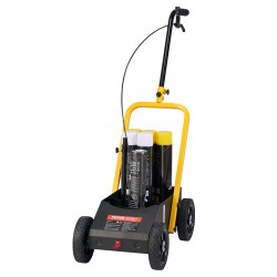 Linjamaalauskone työnnettävä 4-pyöräinen hiilirakenneteräksinen runko säädettävä viivanleveys 56–102 mm säilytyskori 5–6