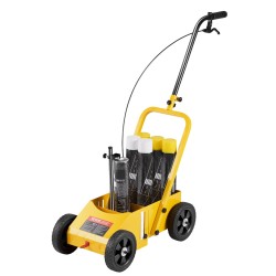 Jälkiviivauskone hiilirakenneteräsrunko säädettävä viivanleveys 56 102 mm 4 pyöräinen työnnettävä