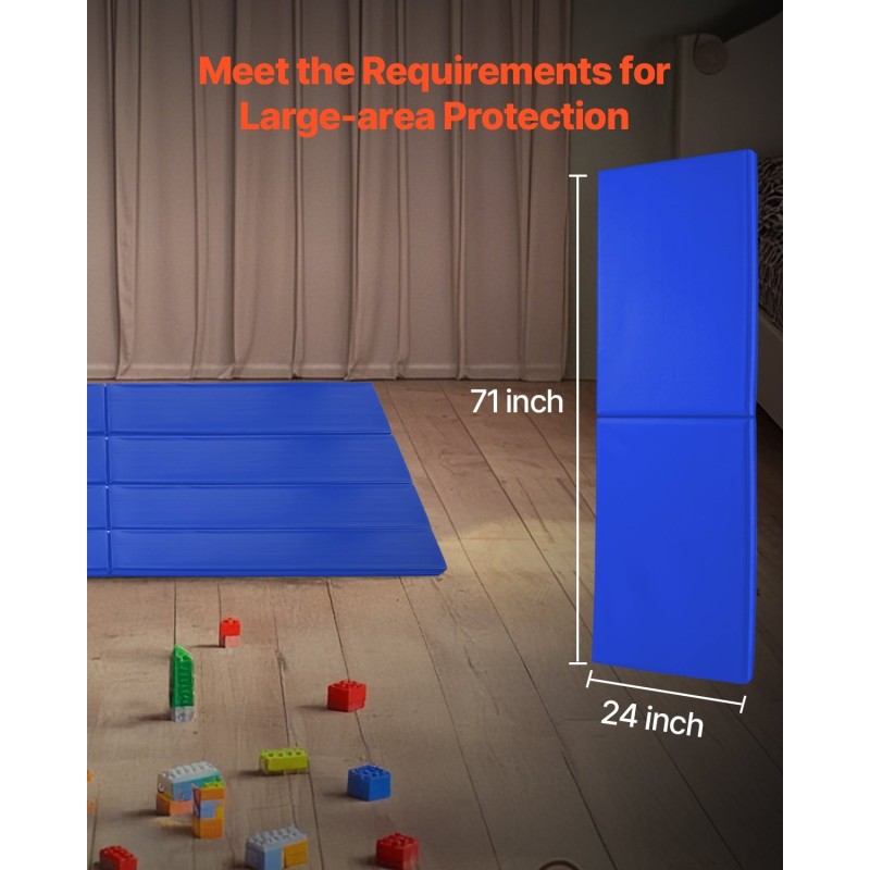 Seinäpehmuste seinään kiinnitettävä PVC-verkkokangas pehelumi-ydin 1800x600x50 mm sininen