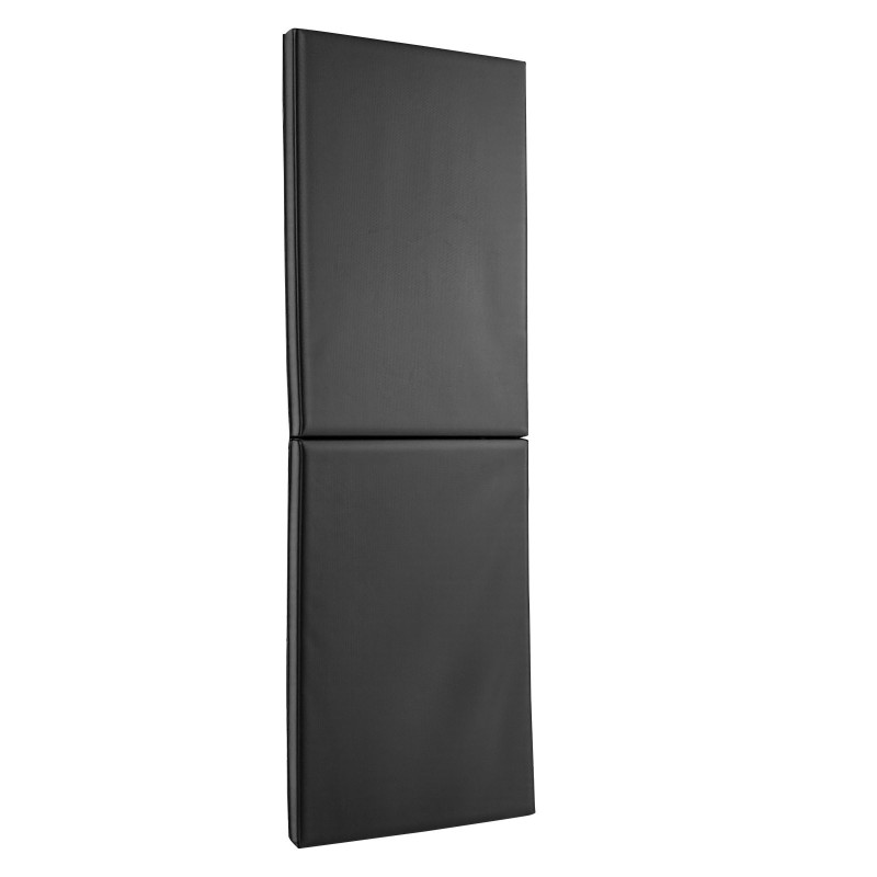 Seinäpehmuste PVC-verkkokankaasta korkeatiheyksinen helmi-vaahto 1500 x 500 x 50 mm musta