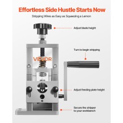 Johdonkuorintalaite alumiinirunkoinen 1,5-25 mm manuaali tai porakonekäyttö