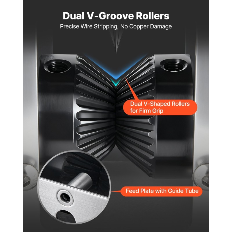 Johdonkuorintakone teräsrunko 1,5–30 mm käsikampi tai porakäyttö romukuparin kierrätys