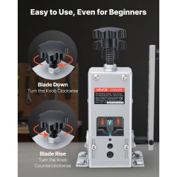 Johdonkuorintakone teräsrunko 1,5–30 mm käsikampi tai porakäyttö romukuparin kierrätys