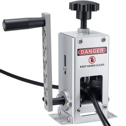 Johdonkuorintakone teräsrunko 1,5–30 mm käsikampi tai porakäyttö romukuparin kierrätys