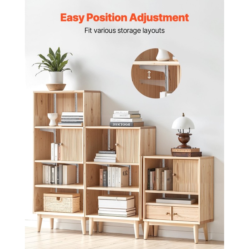 Seinähyllykiskot SPCC-teräs 990 mm 10 kpl yksittäisellä uralla jauhemaalattu kirkas hopea