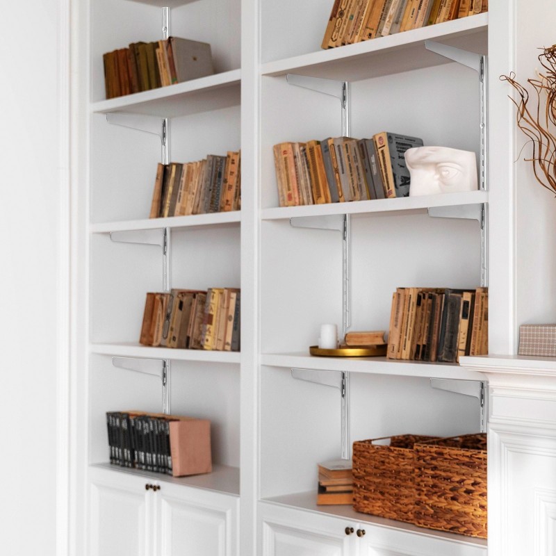 Seinähyllykiskot SPCC-teräs 990 mm 10 kpl yksittäisellä uralla jauhemaalattu kirkas hopea