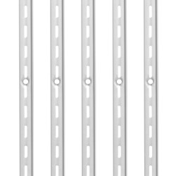 Seinähyllykiskot SPCC-teräs 990 mm 10 kpl yksittäisellä uralla jauhemaalattu kirkas hopea
