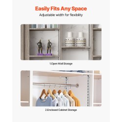 Hyllykiskosarja SPCC-teräs 20 kpl 1846 mm säädettävä kaappeihin ja seinähyllyihin