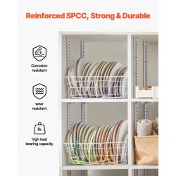 Hyllykiskosarja SPCC-teräs 20 kpl 1846 mm säädettävä kaappeihin ja seinähyllyihin