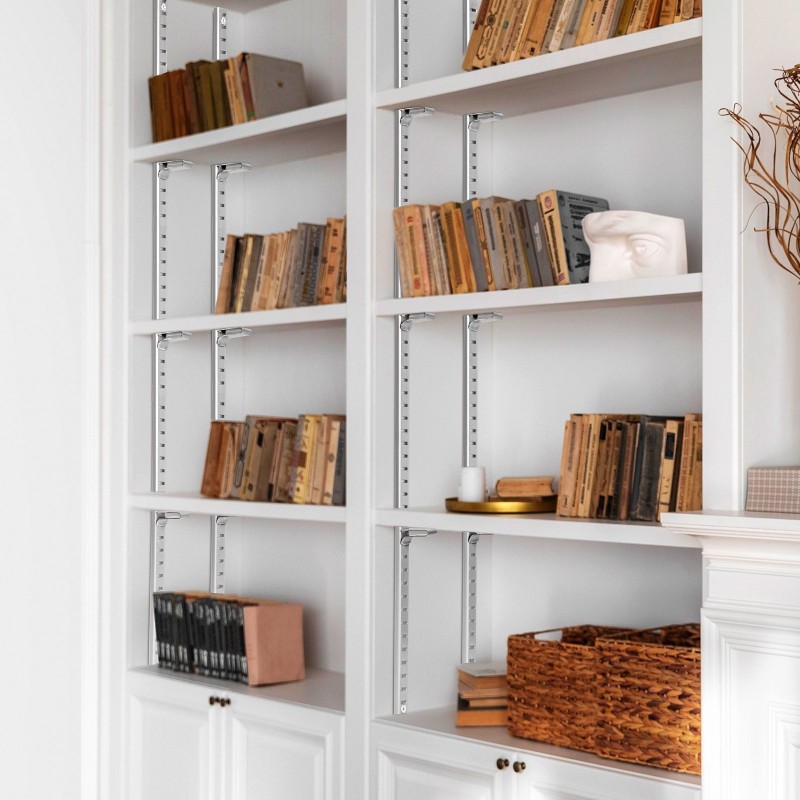 Hyllykiskosarja SPCC-teräs 20 kpl 1846 mm säädettävä kaappeihin ja seinähyllyihin