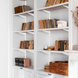 Seinähyllykiskot SPCC-teräs 1536 mm valkoinen kaksoisura säädettävä