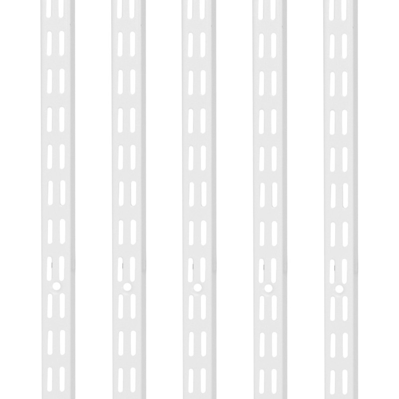 Seinähyllykiskot SPCC-teräs 1536 mm valkoinen kaksoisura säädettävä