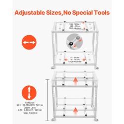 Lattiateline ilmalämpöpumpun ulkoyksikölle galvanoitu teräs säädettävä korkeus 250 kg