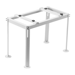 Lattiateline ilmalämpöpumpun ulkoyksikölle sinkitty teräs säädettävä korkeus 200 kg valkoinen