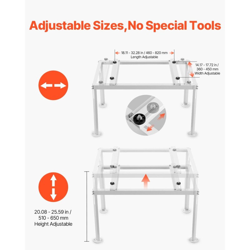 Mini split -lattiateline sinkitty teräs sääkestävä 1000x550x600 mm 300 kg