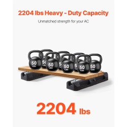 Lattia-asennettava pohjalevy minisplit- ja ilmalämpöpumpuille kumi-alumiini 1000 kg