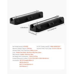 Lattia-asennettava pohjalevy minisplit- ja ilmalämpöpumpuille kumi-alumiini 1000 kg