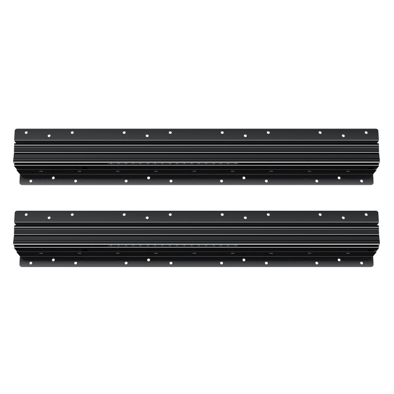 Laatikkokiskot alasa-asenteiset hiiliteräksiset 600 mm täysi ulosveto 117 kg 1 pari