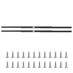 Alakaapin neljäkymmenen tuuman hiiliteräksiset laatikkokiskot yksi pari musta