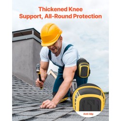 Polvisuojat pidennetty malli muovikuori vaahto geelipehmuste kaksi jatkohihnaa lattiatöihin