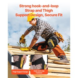 Polvisuojat pidennetty malli muovikuori vaahto geelipehmuste kaksi jatkohihnaa lattiatöihin