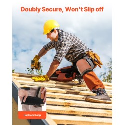 Nahkaiset polvisuojat EVA-vaahtopehmusteella konepestävät yksi koko lattiatöihin