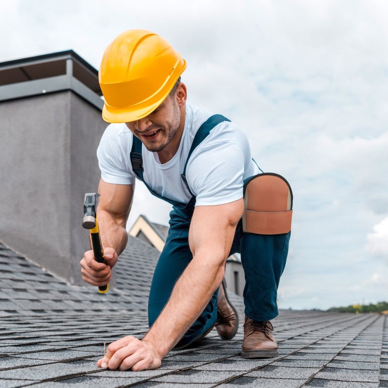 Nahkaiset polvisuojat EVA-vaahtopehmusteella konepestävät yksi koko lattiatöihin