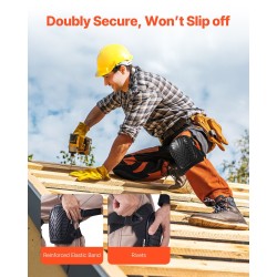 Polvisuojat EVA- ja geelipehmuste PVC-ulkokuori yksi koko musta lattia- ja rakennustöihin