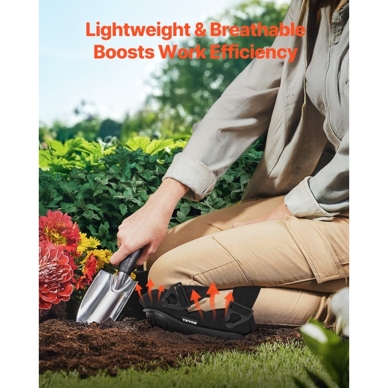 Polvisuojat EVA- ja geelipehmuste PVC-ulkokuori yksi koko musta lattia- ja rakennustöihin