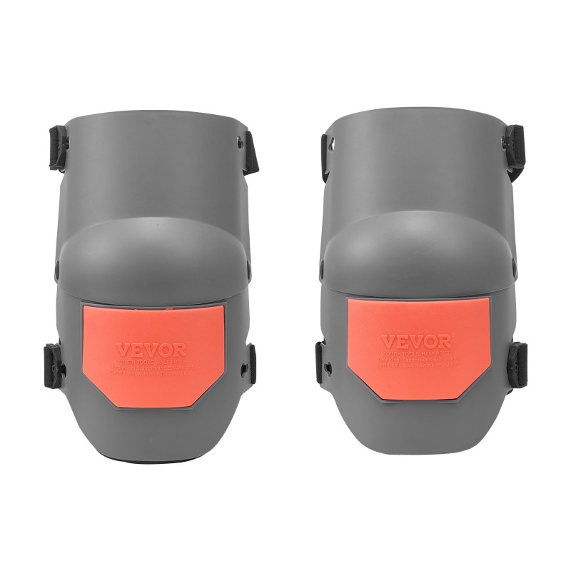 Työpolvisuojat muovikuori EVA-pehmuste täyssaranamalli 160 kg kantavuus harmaa ja oranssi yksi koko