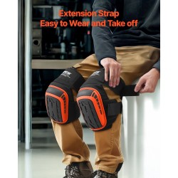 Pitkät polvisuojat EVA ja geelipehmuste lattia- ja rakennustöihin aikuisten koko L