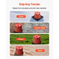 Tasauspalikkasarja PP-muovia 8 osaa matkailuvaunuille ja perävaunuille